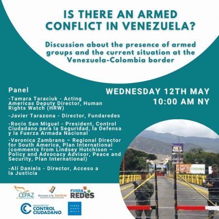 Discussion about the presence of armed groups and the current situation at the Venezuela-Colombia border